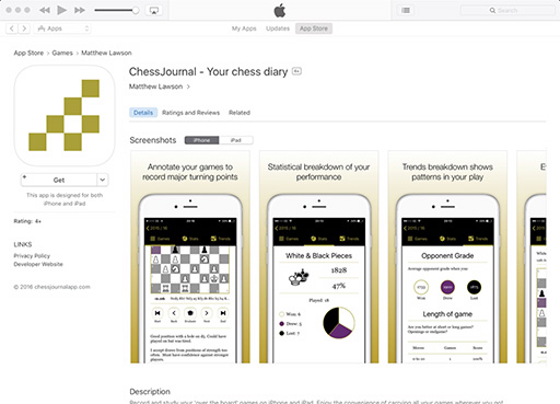 ChessJournal on the iOS App Store